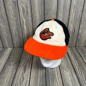 Baltimore Orioles MLB Vintage‎ Wool Baseball Cap Hat White Orange Black 70s 80s